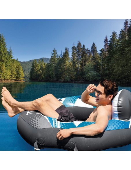 Cadeira de braços insuflável River Run INTEX 130x126 cm | Distria