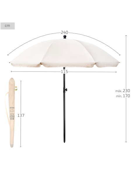 Guarda-chuva de jardim com proteção UV30 | Distria