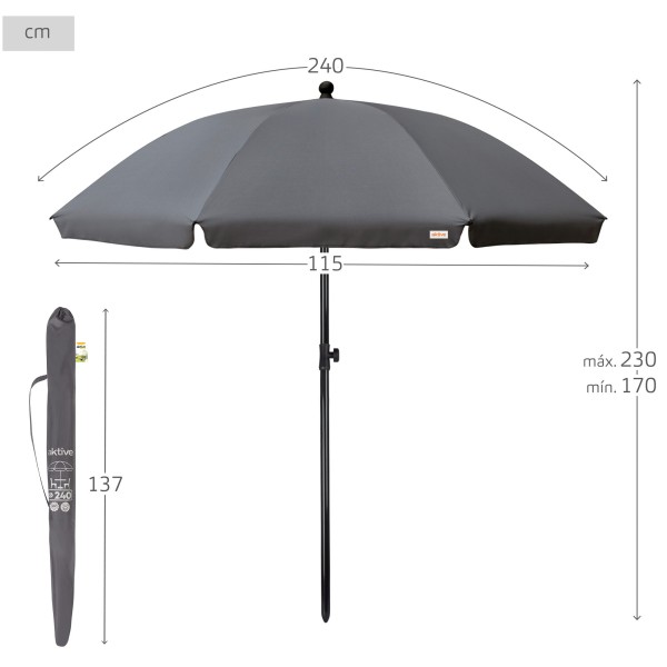 Guarda-chuva de jardim com proteção | Distria