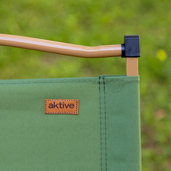 Cadeira dobrável baixa verde Glamping | Distria