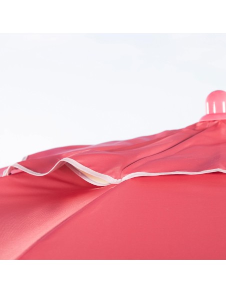 Guarda-sol de praia rosa Ø220 cm com ventilação UV50 Aktive | Distria