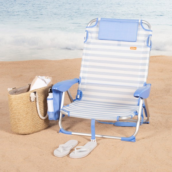 Cadeira de praia dobrável 51x45x76 cm Aktive | Distria