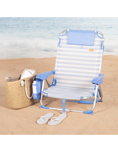Cadeira de praia dobrável 51x45x76 cm Aktive | Distria