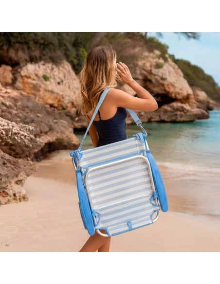 Cadeira de praia dobrável 51x45x76 cm Aktive | Distria