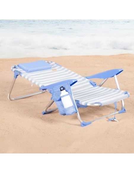 Cadeira de praia dobrável 51x45x76 cm Aktive | Distria