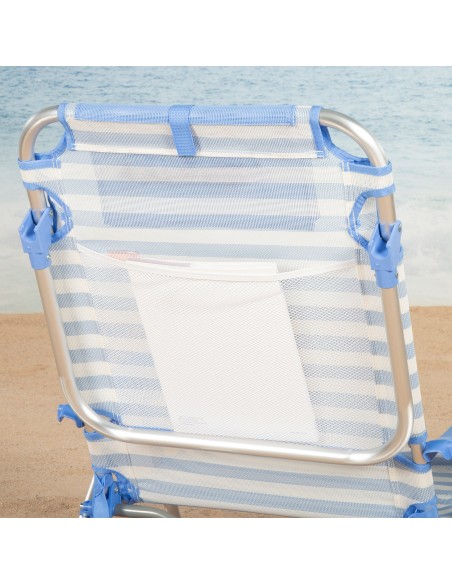 Cadeira de praia dobrável 51x45x76 cm Aktive | Distria