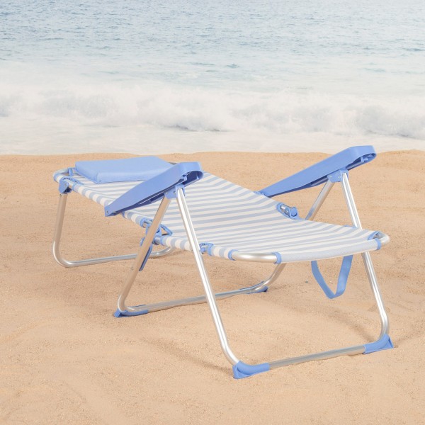 Cadeira de praia dobrável 48x60x90 cm Aktive | Distria