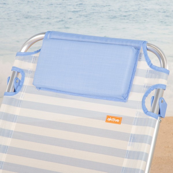 Cadeira de praia dobrável 48x60x90 cm Aktive | Distria