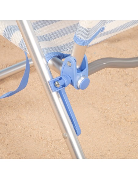 Cadeira de praia dobrável 48x60x90 cm Aktive | Distria