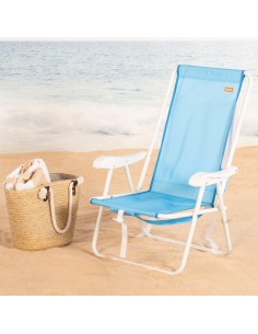Mochila dobrável azul para praia 44x40x81 cm Aktive | Distria 2