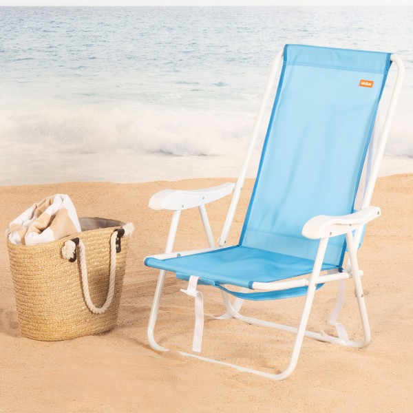 Mochila dobrável azul para praia 44x40x81 cm Aktive | Distria