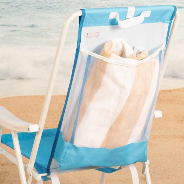 Mochila dobrável azul para praia 44x40x81 cm Aktive | Distria