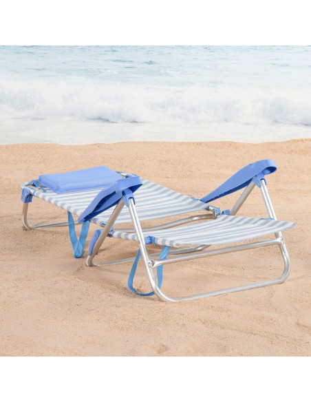 Cadeira de praia dobrável com múltiplas posições Aktive | Distria