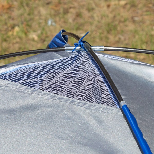 Tenda cinza para 2 pessoas 120x200x100 cm | Distria