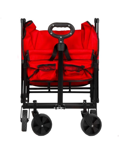 Carrinho de praia vermelho Aktive 4 rodas | Distria