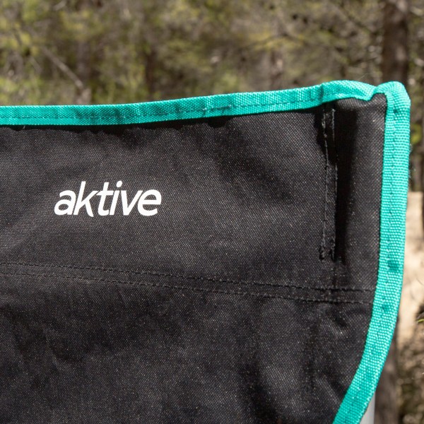 Cadeira de camping dobrável 43x43x71 cm preta Aktive | Distria