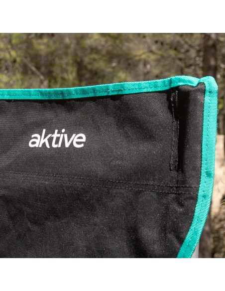 Cadeira de camping dobrável 43x43x71 cm preta Aktive | Distria