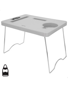 Mesa de praia dobrável 35x25x25 cm com porta-copos | Distria