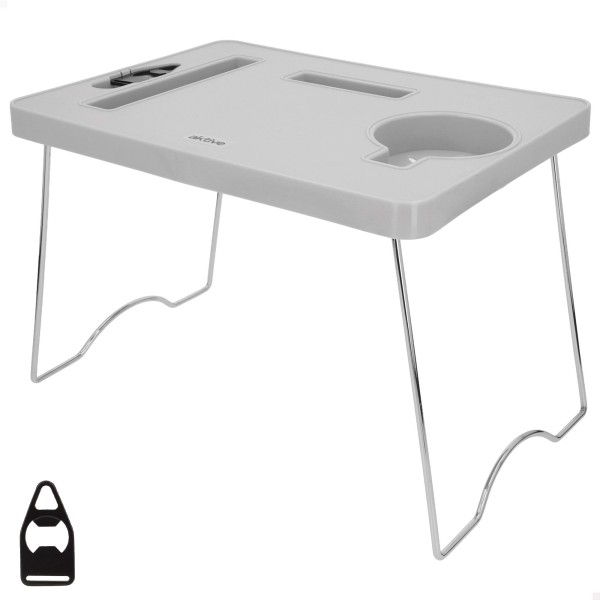 Mesa de praia dobrável 35x25x25 cm com porta-copos | Distria