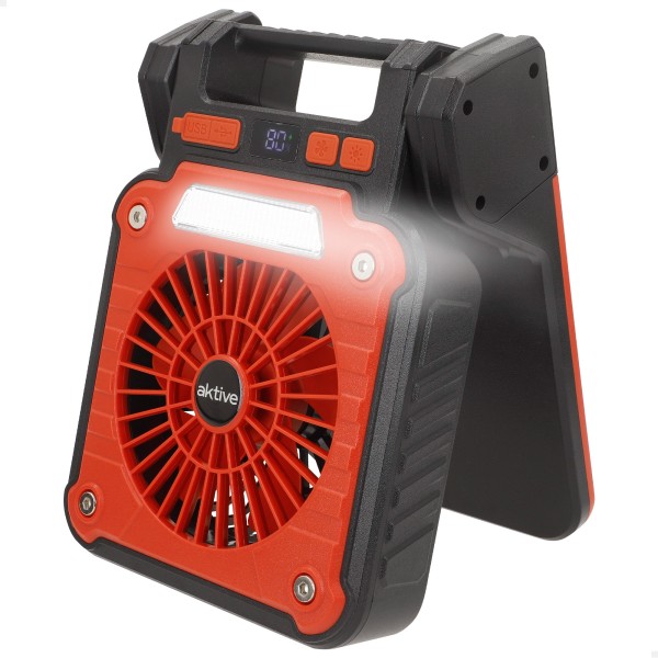 Lâmpada de camping LED 3 em 1 com ventilador | Distria