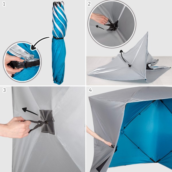 Tenda de vento de praia Pop Up UV50 Aktive | Distria