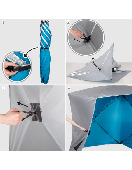 Tenda de vento de praia Pop Up UV50 Aktive | Distria