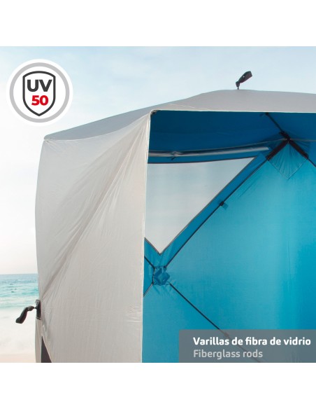 Tenda de vento de praia Pop Up UV50 Aktive | Distria