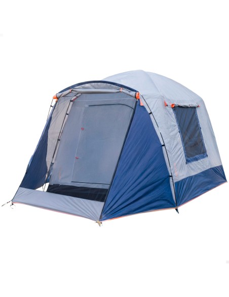 Tenda cinza e azul para 4 pessoas, 250x350x200 cm | Distria