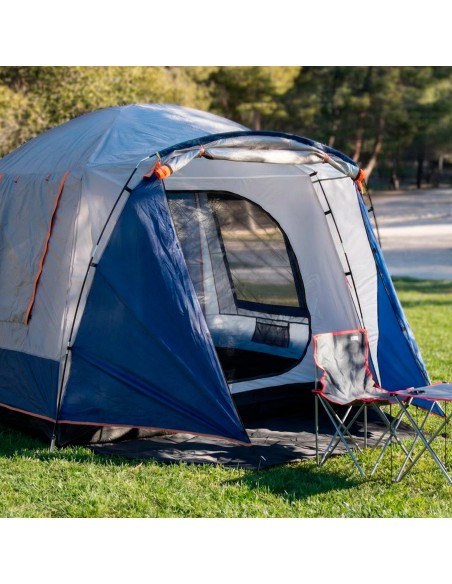 Tenda cinza e azul para 4 pessoas, 250x350x200 cm | Distria