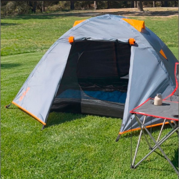 Tenda cinza com porta dupla 210x140x110 cm | Distria