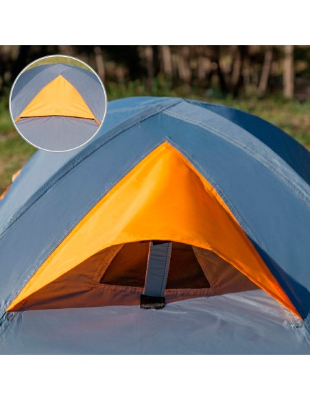 Tenda cinza com porta dupla 210x140x110 cm | Distria