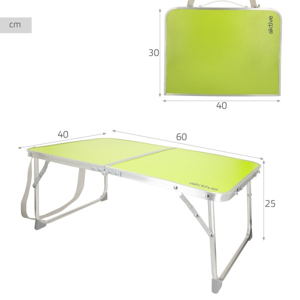 Mesa de camping dobrável baixa | Distria