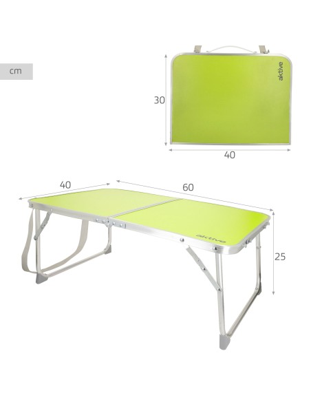 Mesa de camping dobrável baixa | Distria