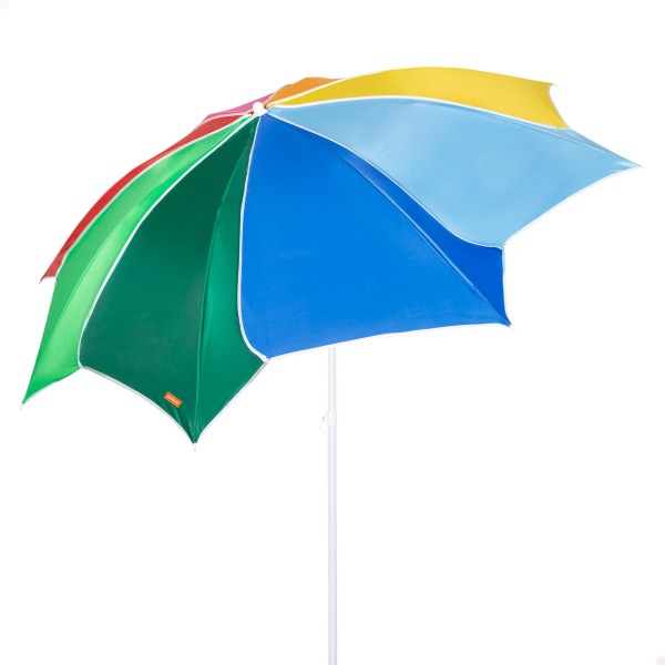 Guarda-sol praia multicolorido inclinável 180 cm UV50 Aktive | Distria