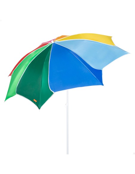 Guarda-sol praia multicolorido inclinável 180 cm UV50 Aktive | Distria