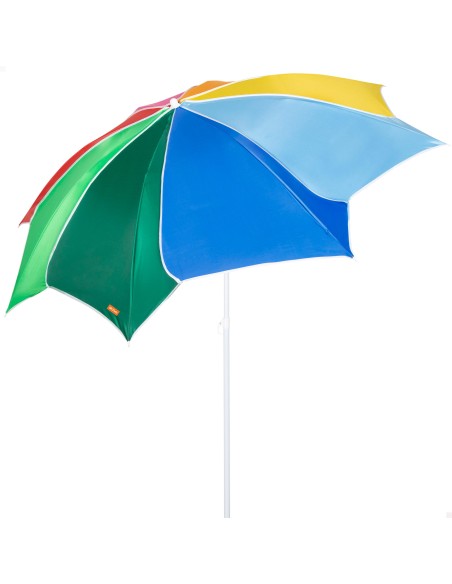 Guarda-sol de praia multicolorido Ø200 cm UV50 Aktive | Distria