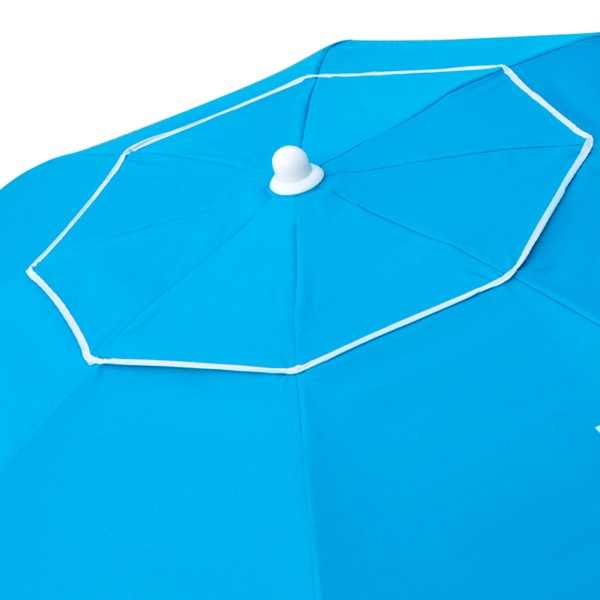 Guarda-sol grande 2,2 m azul inclinável | Distria