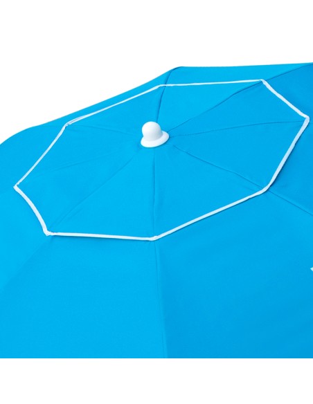 Guarda-sol grande 2,2 m azul inclinável | Distria