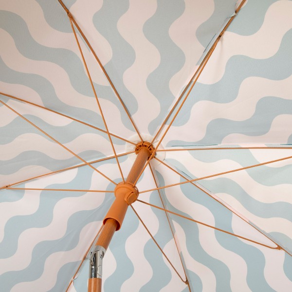 Aktive Guarda-sol de praia 200 cm com ondas e franjas | Distria