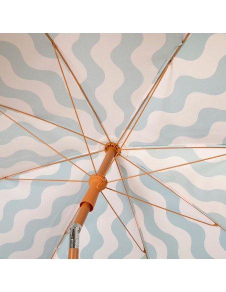 Aktive Guarda-sol de praia 200 cm com ondas e franjas | Distria