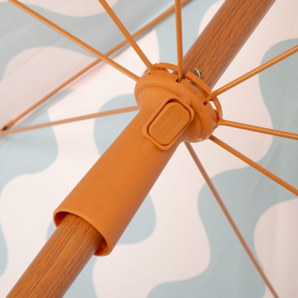 Aktive Guarda-sol de praia 200 cm com ondas e franjas | Distria