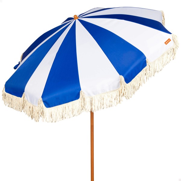 Aktive Guarda-sol de praia 200 cm náutico com franjas | Distria