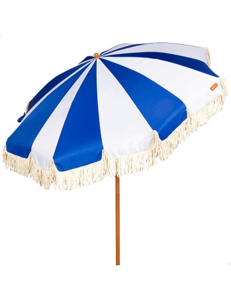 Aktive Guarda-sol de praia 200 cm náutico com franjas | Distria