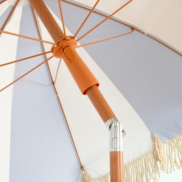 Aktive Guarda-sol de praia 200 cm náutico com franjas | Distria