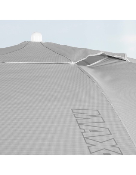 Guarda-sol de praia cinza D200 cm UV50 Aktive | Distria
