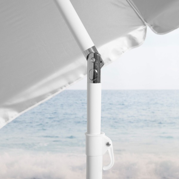 Guarda-sol de praia cinza D200 cm UV50 Aktive | Distria