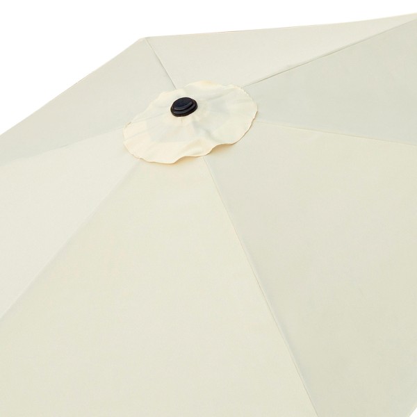 Guarda-sol terraço Ø300 cm creme - Guarda-sóis | Distria