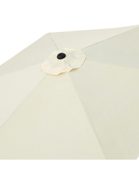 Guarda-sol terraço Ø300 cm creme - Guarda-sóis | Distria