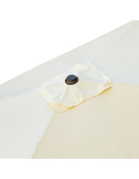 Guarda-sol terraço 300x300 cm creme - Guarda-sóis | Distria