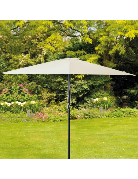 Guarda-sol terraço 300x300 cm creme - Guarda-sóis | Distria